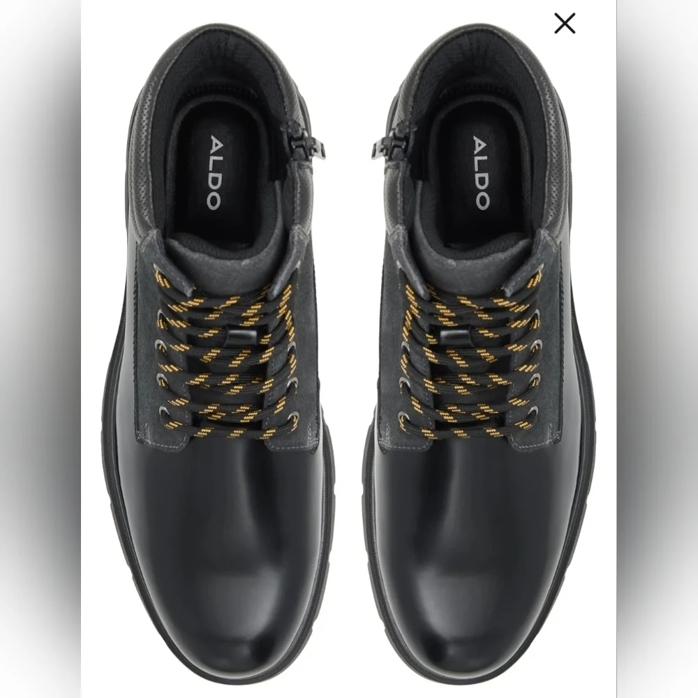 🔥NIB Aldo Mayfair Water Resistant Lace-Up Boot, Color: Charcoal, Size 11